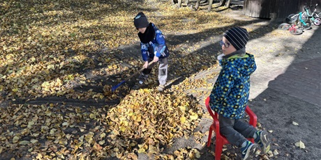 Powiększ grafikę: Jesienne zabawy w ogrodzie Żuczków