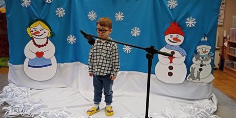 Konkurs przedszkolny "Zima wierszem i piosenką malowana"