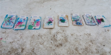 Powiększ grafikę: Malowanie na śniegu w Biedroneczkach